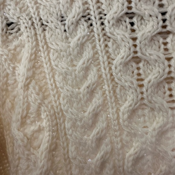 IrelandsEye Men’s Aran Knit 1/4 Zip  100% Merino Wool Turtleneck Sweater size L - Picture 6 of 9